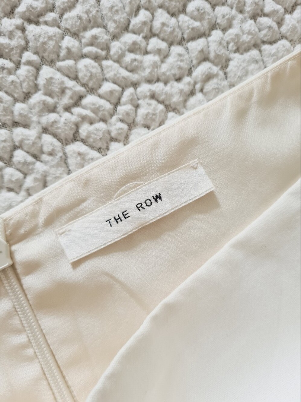 THE ROW Magdita Extended Waistband Pleated Midi Skirt In Ivory US 8 Org $1,470 - Picture 10 of 14